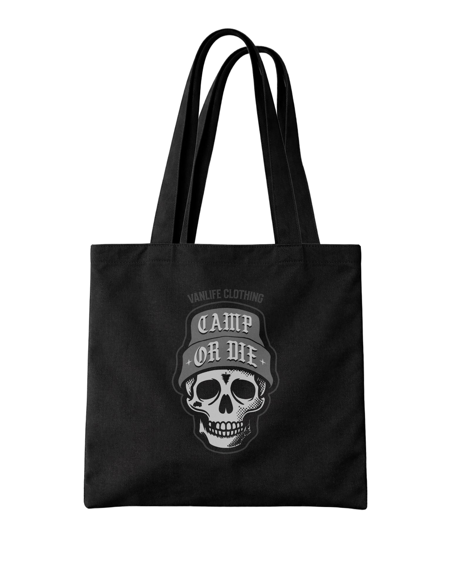 STOFF BEUTEL | CAMP OR DIE | SCHWARZ
