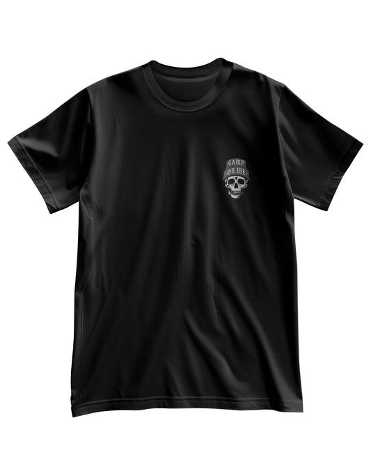 T-SHIRT | CAMP OR DIE | SCHWARZ