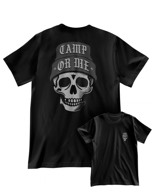 T-SHIRT | CAMP OR DIE | SCHWARZ