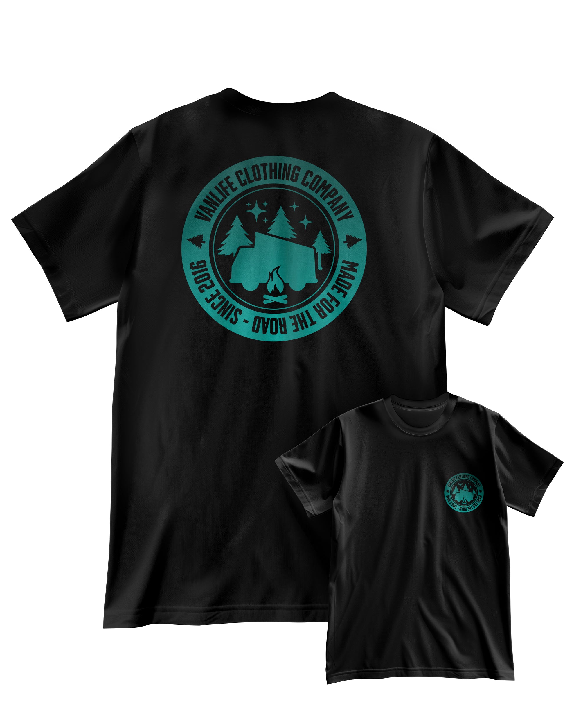 T-SHIRT | LAKES | SCHWARZ