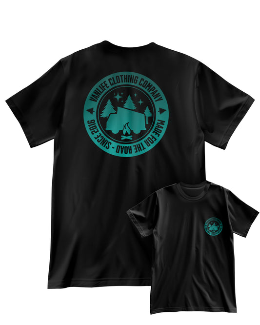 T-SHIRT | LAKES | SCHWARZ